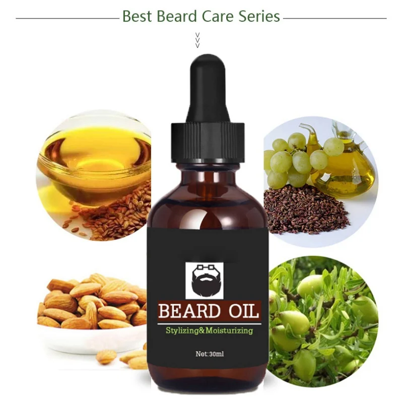 30ml Beard Growth Essence Oil for Men Shape Beard Grooming Beard Growth Products Vitamin Serum New