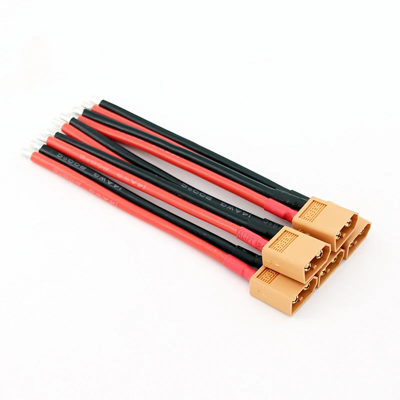 5/20 шт. XT60/Искусственные мужские разъемы w/ 10 см 14awg провод для Turnigy / Zippy|Детали и