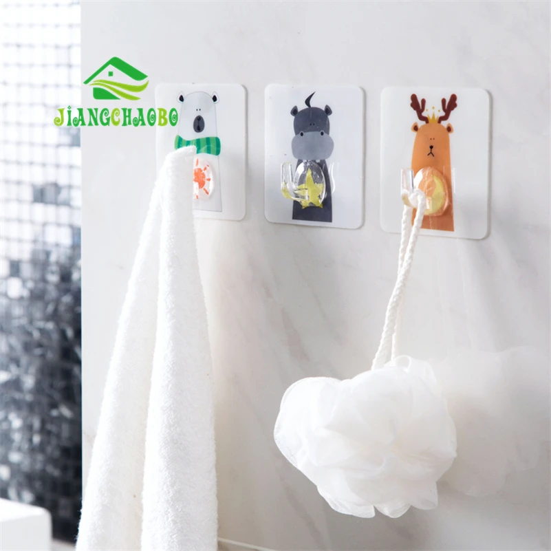 JiangChaoBo мультфильм животных клей крючок настенный паста крюк Кухня Стены Крепкие