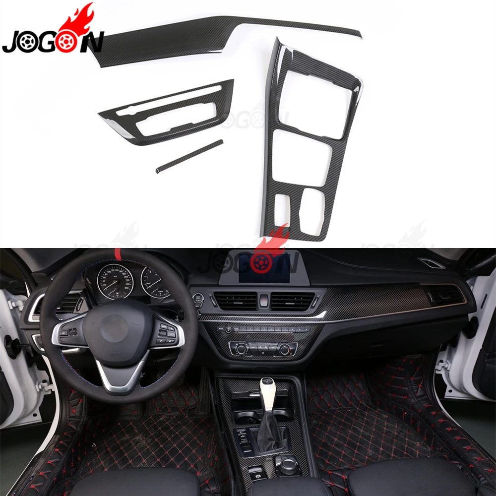 

For BMW 1 Series F52 2017-2019 Car Interior Central Console Gear Shift Frame Air Vent Conditional Panel Trim 4pcs LHD