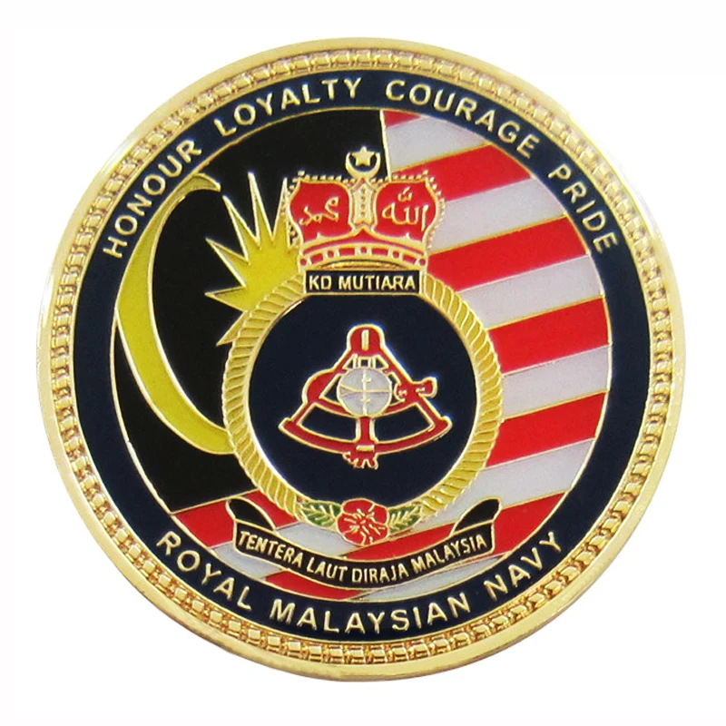 

2D/3D Royal Navy Challenge Coin with Imitation Hard/Soft Enamel & Epoxy