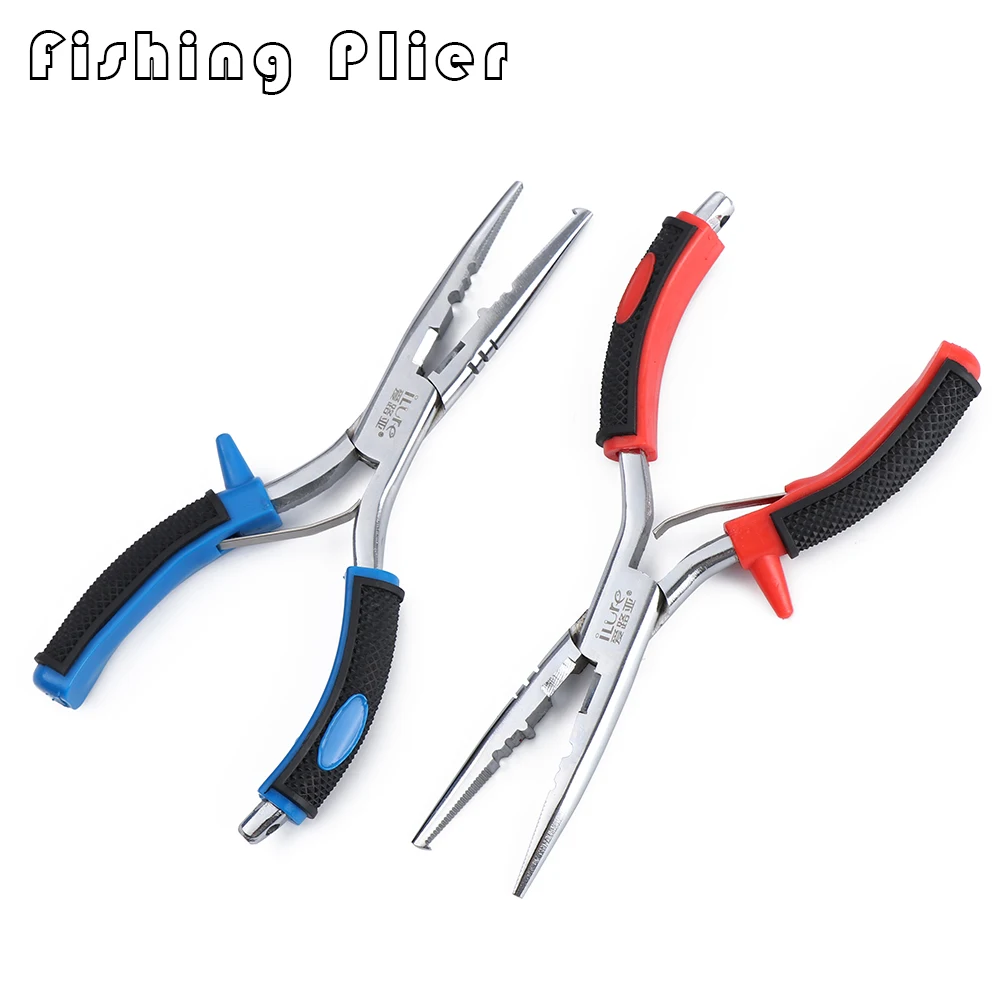 

Fishing Tackle Lure Hook Remover Line Cutter Stainless Steel & Rubber Scissor Plier Multifunction Retractable/Stretch 2 Colors