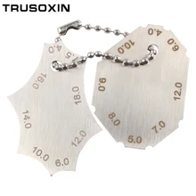 Новые сварочные инструменты из нержавеющей стали сварочный Калибр ключ карманный Калибр 2 шт. набор сварных швов тест Ulnar инспекционная линейка