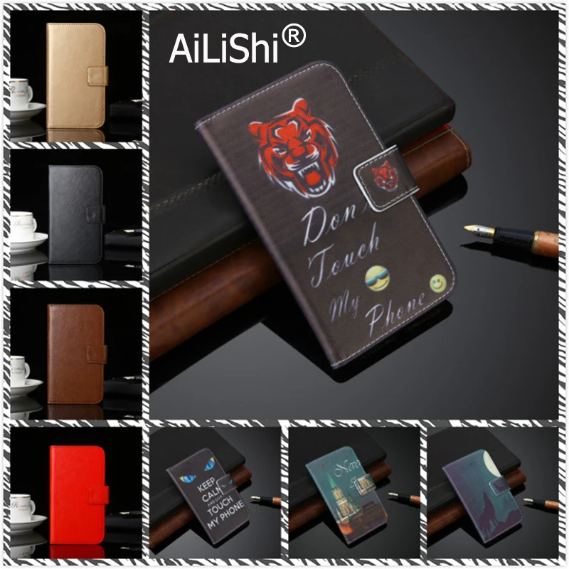 

AiLiShi Leather Case For XGODY X6 Y14 Y18 Y19 4G X15S D23 D18 5.5 inch Y10 Plus Y26 Flip Cover Wallet With Card Slots XGODY Case