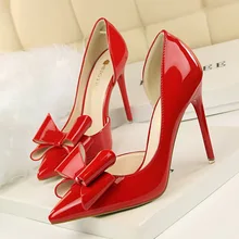 Extreme High Heels Zapatos de Mujer de Verano Bombas de Las Mujeres de Lolita Zapatos de Oficina zapatos de Las Señoras Del Banquete de Boda Rojo Negro