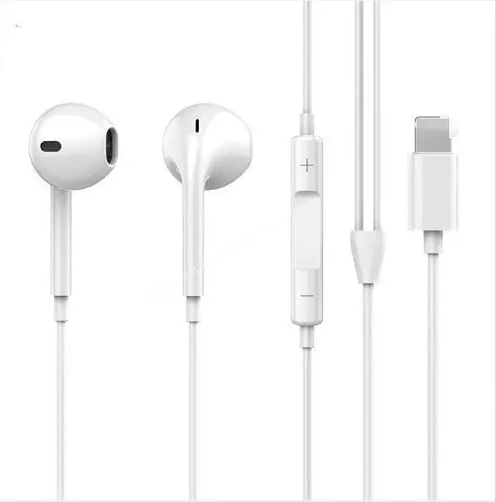 

High Quality 10pcs Earphone Wired Bluetooth Earphones With Mic Earbuds For Lighting iPhone 8 7 Plus X XR XS 6 6s plus Earphone