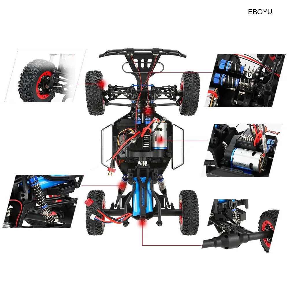 Wltoys 12423 1:12 RC автомобиль 2,4G 4WD электрический матовый короткий ход RTR RC автомобиль гоночный автомобиль RTR