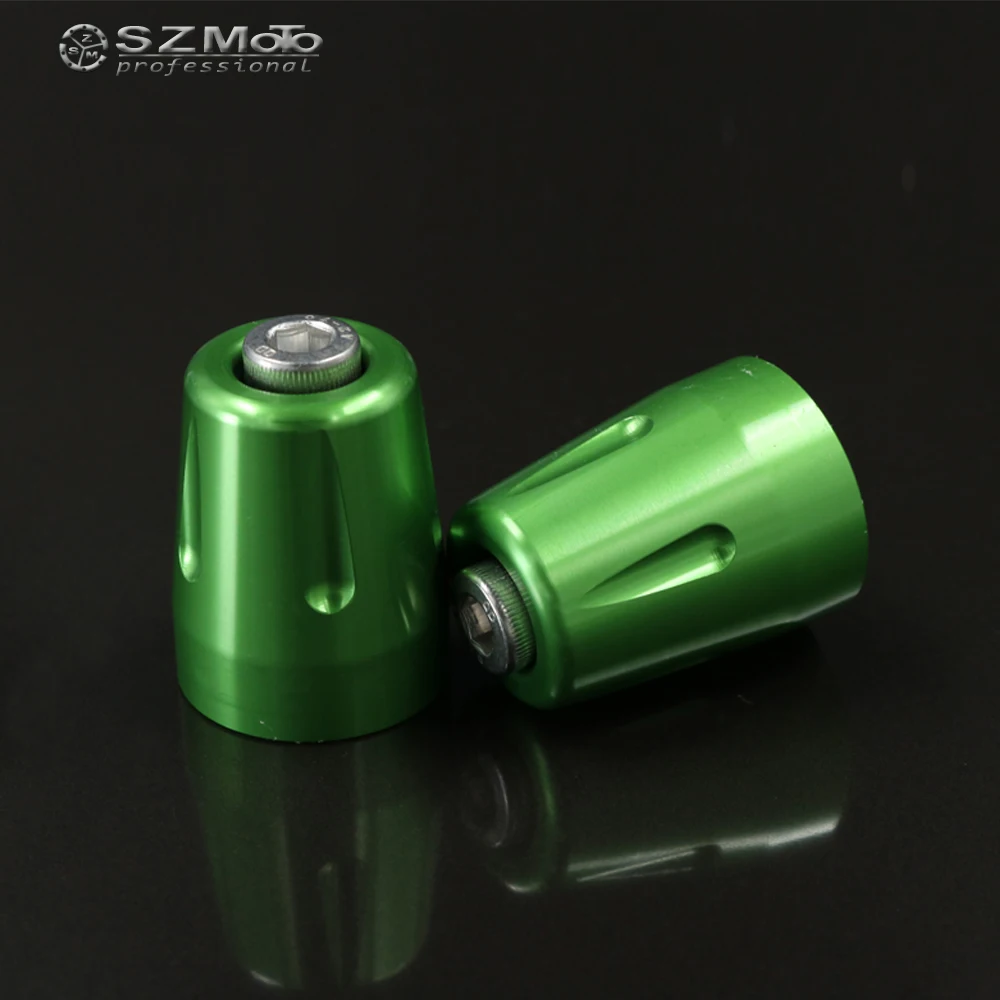 

For KAWASAKI Ninja 250R 2008-2017 2016 2015 2014 Aluminum Motorcycle Accessories Bar Ends Hand Grip Handlebar End Caps Green