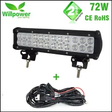 Водонепроницаемый 1" 72 Вт комбинированный луч высокой мощности грузовик трактор работа 4x4 внедорожный Автомобильный светодиодный светильник 12 В