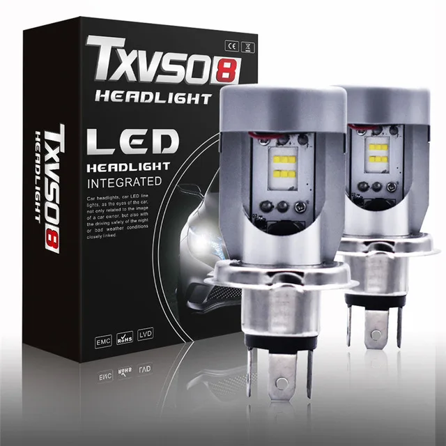 

TXVSO8 2PCS car headlight bulbs 6000K led h4 Kits CSP Chips luces led para auto 7200LM 50W/Bulb Auto Headlamp 12V Fog lights