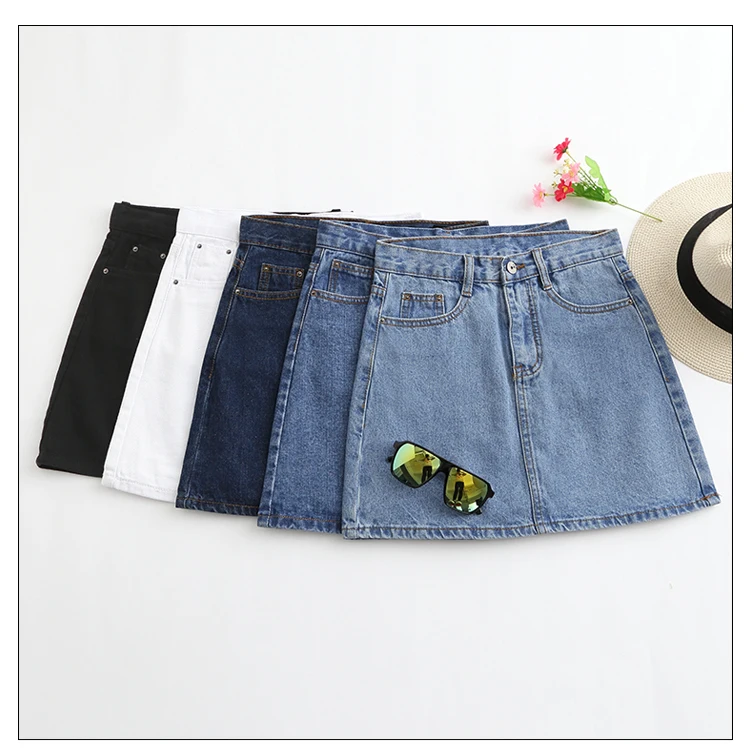 

Cheap wholesale 2017 Spring summer hot selling Fashion slim women's high waist sexy denim short Skirt Girls Cute Skirts T2467-2