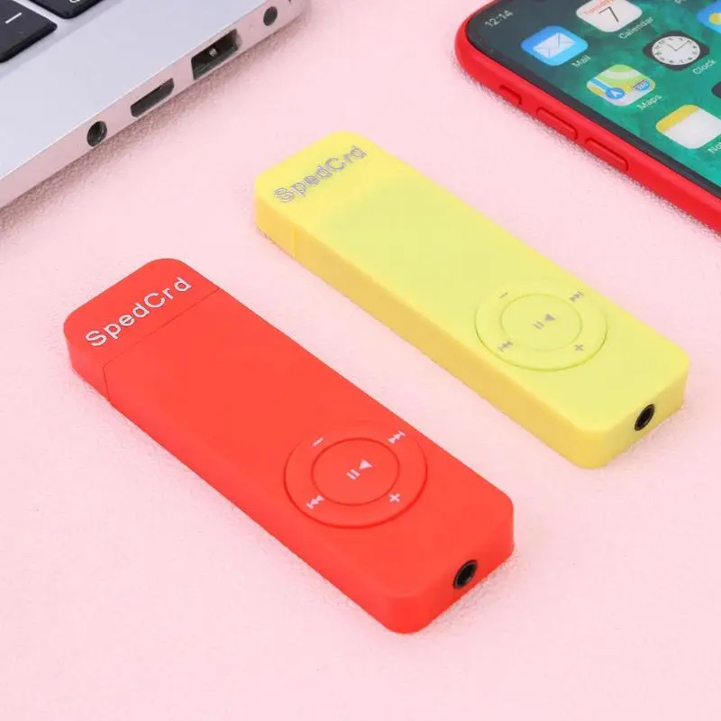 Портативный USB MP3 плеер со слотом для tf карты перезаряжаемый 160 мАч мини с