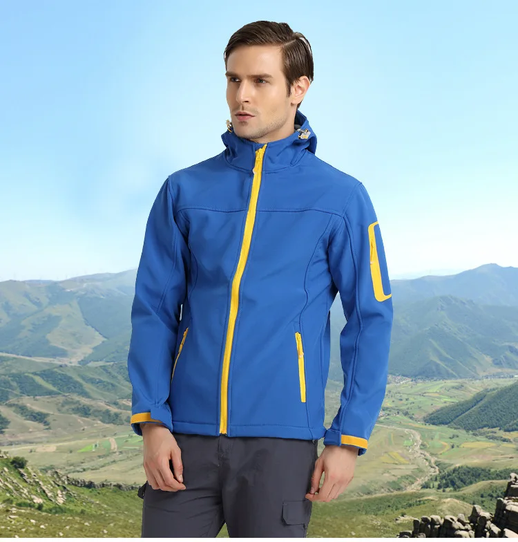 SEVENTREAT MEN Autumn Breathable Climbing Softshell Jacket Male Winter