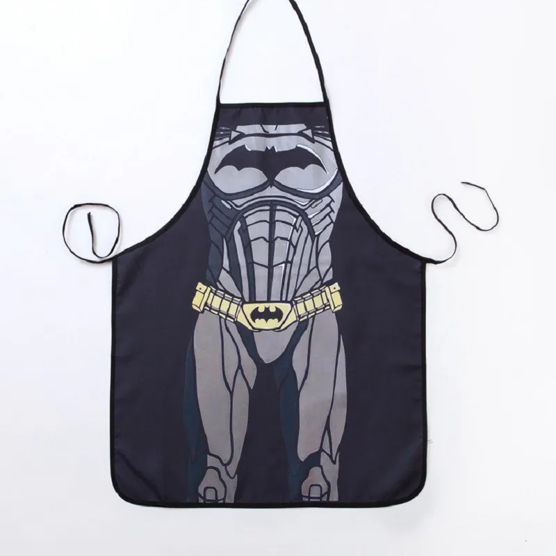 Funny Apron Super Hero Batman Apron Kitchen Apron Dinner Party Cooking Aporn Adult Cozinha Tablier Cuisine Pinafore Wholesale