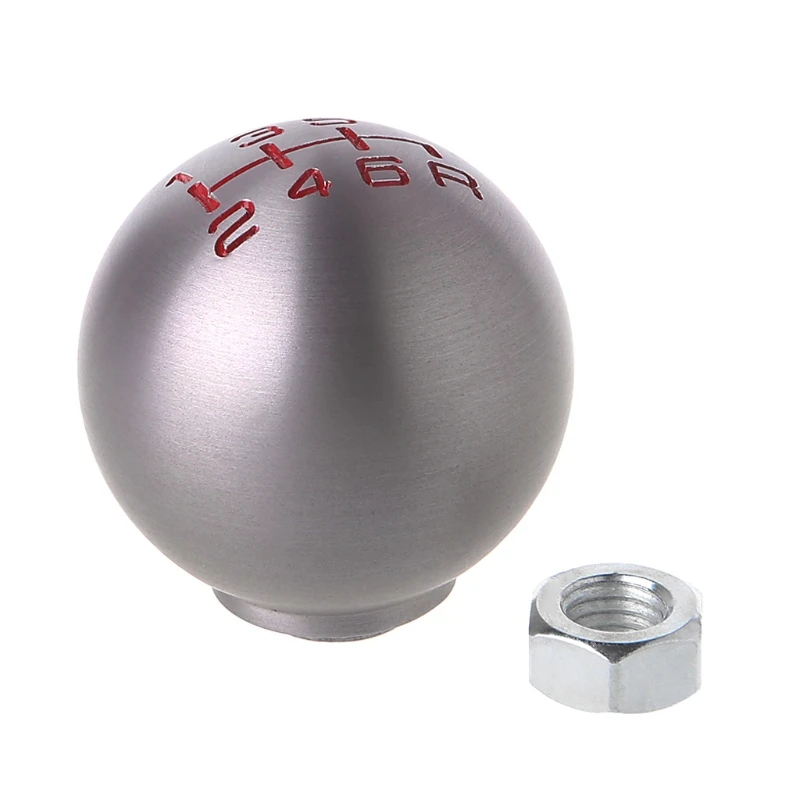 

Aluminum 6 Speed Manual Shift Knob Gear M10x1.5 Thread For Honda Civic Odyssey Accord