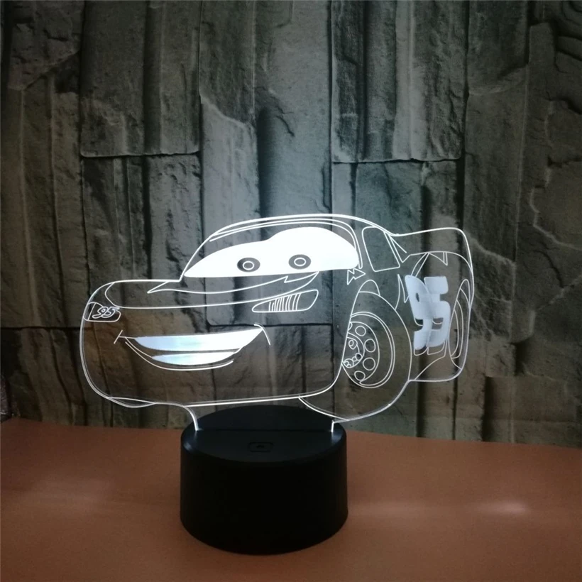 racing car 3D night light (2)
