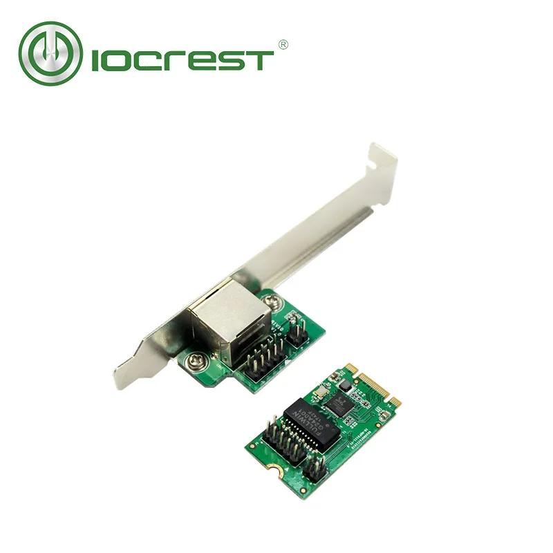 IOCREST сетевая карта 22x42 мм M.2 B Key и M для 1 порта 10/100/1000 Мбит/с гигабитная Ethernet