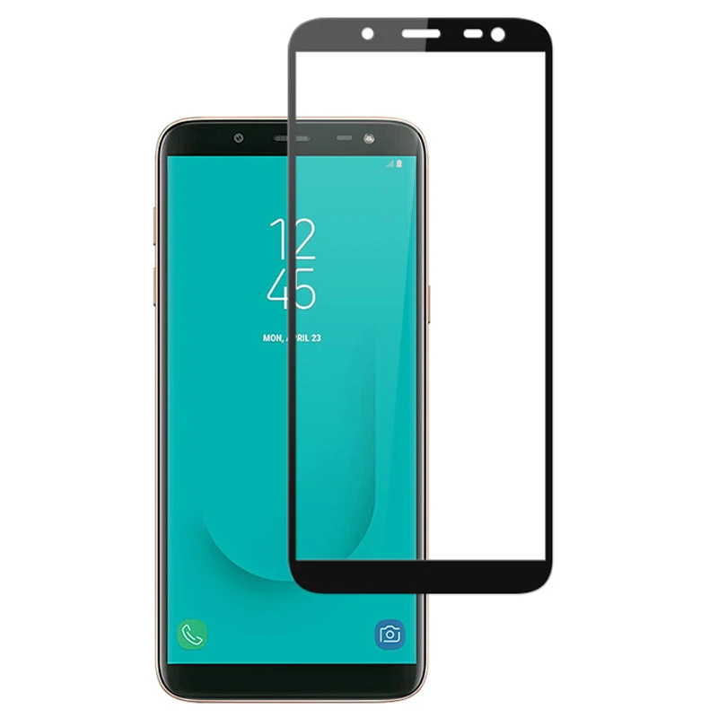 Для Samsung Galaxy J6 2018 полное покрытие защитное закаленное стекло для экрана 9h