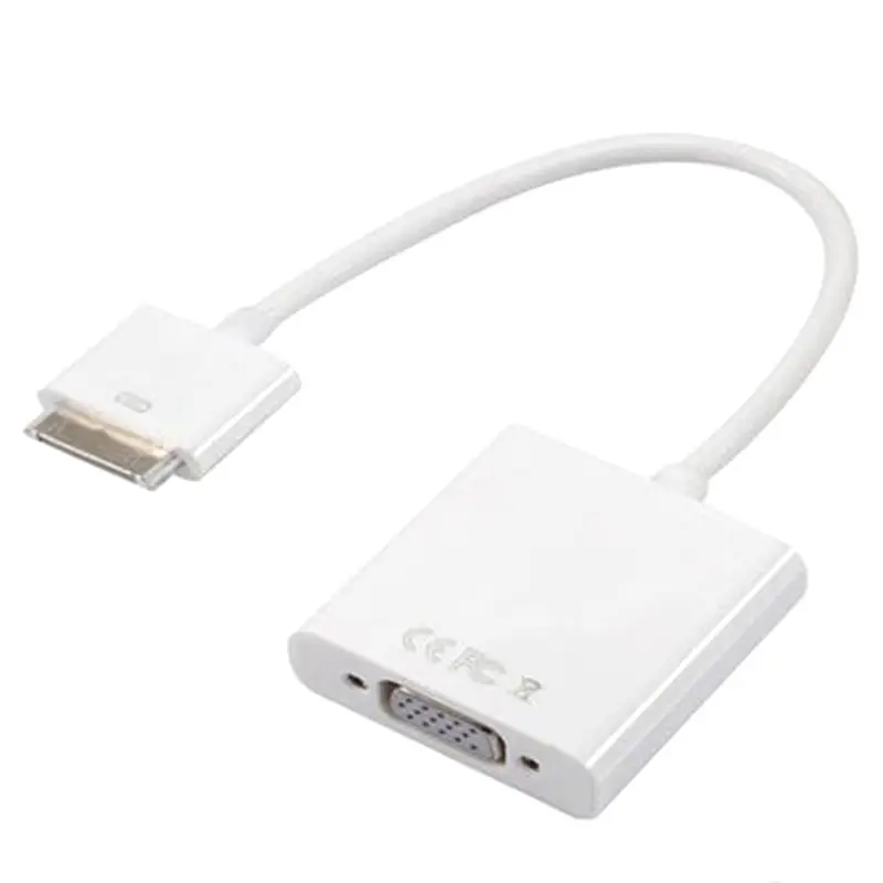 30pin Lightning Dock to VGA Video Connector Adapter Adaptor for iPad