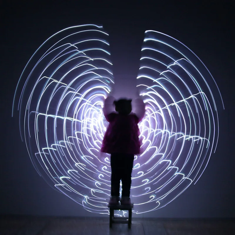 Детский светодиодный светильник Isis с крыльями для танца живота танцы 360 градусов египетская сцена представление Новое поступление детский светодиодный крылья с палочками