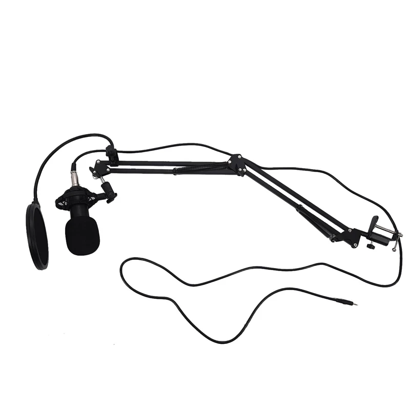 Günstige BM800 Kondensator Mikrofon Kit Studio Suspension Boom Scissor Arm Soundkarte