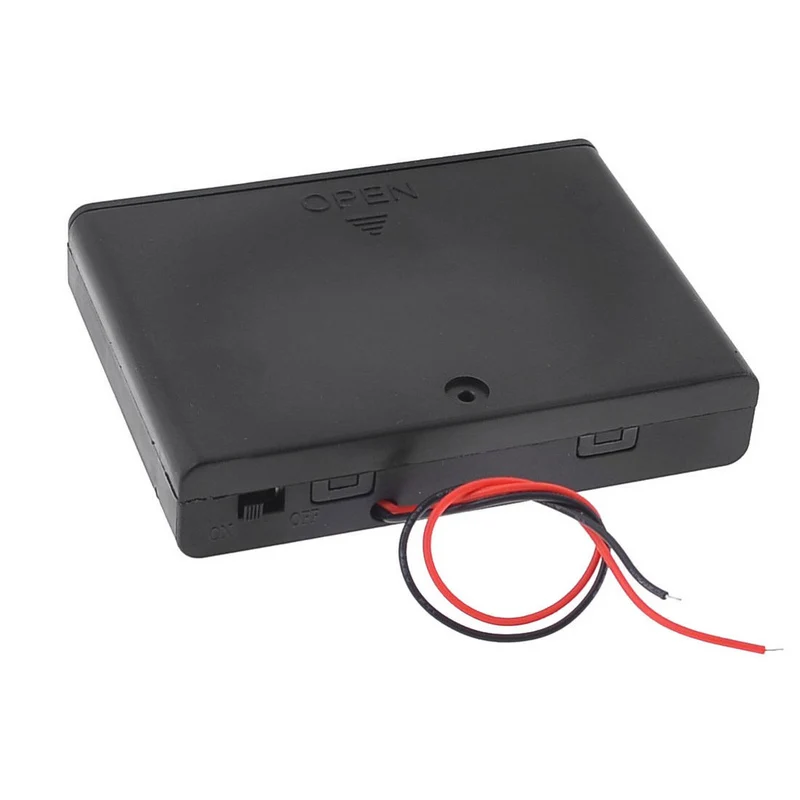 1pc 6x AA 1.5V Battery Holder Storage Box Case ON/OFF Switch with Cap Wire Batteries Holder For Battery Storage Tools