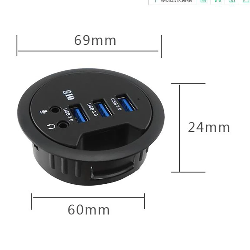 Устройство для зарядки крепление в письменный стол 4-Порты и разъёмы USB 3,0 концентратор HDMI DVI Переходник HDMI DVI и внешний стерео звуковой адаптер комбинированный скорость передачи данных с высокой скоростью