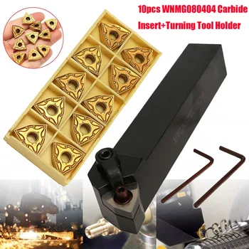 

MWLNR2020K08 CNC Tool Holder Boring Bar Holder +10Pcs Carbide Thread Turning Insert with Wrench for Lathe Turning Tools