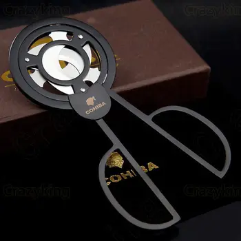 

COHIBA Windmill 3 Blade Keenness Metal Cigar Scissor Cutter With Gift Box