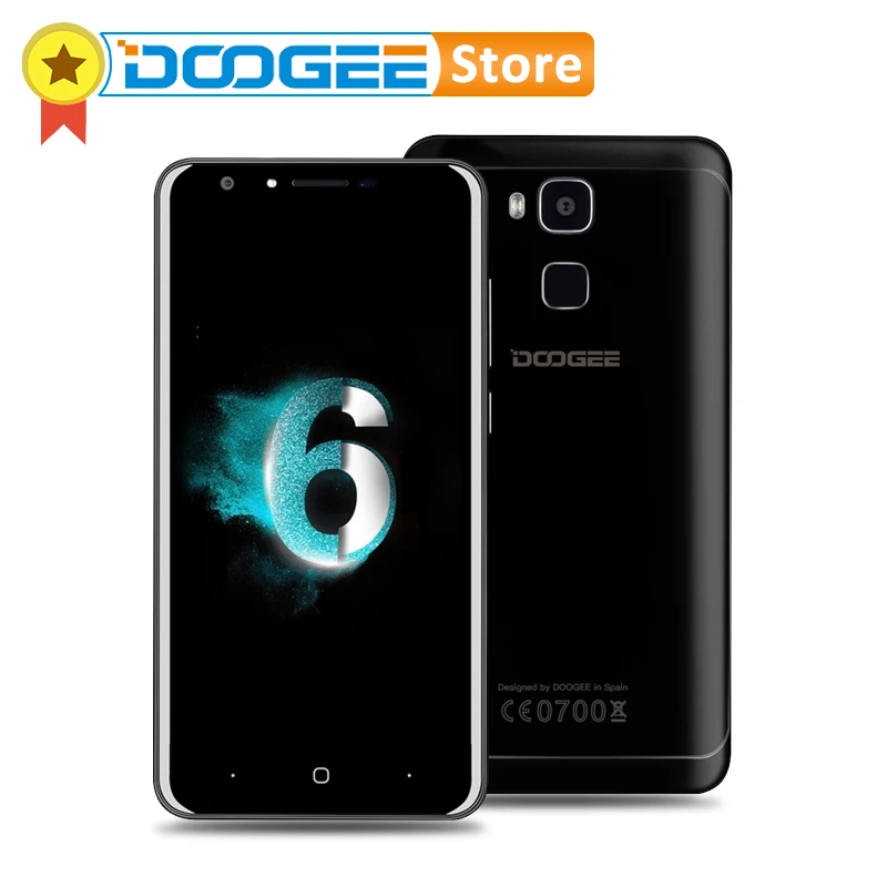Оригинал DOOGEE Y6 Фортепиано Черный RAM 4 ГБ ROM 64 MTK6750 Octa Core Android 6.0 4G LTE Смартфон 5.5 дюймов