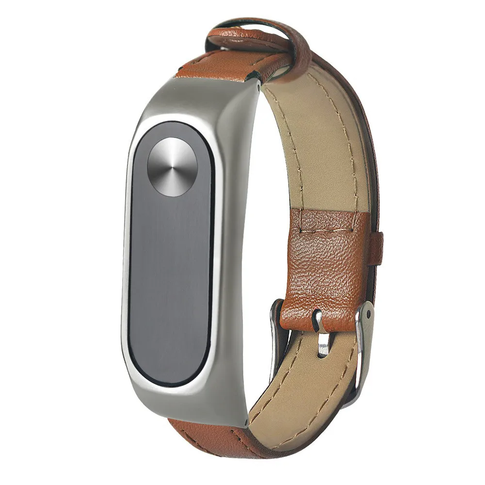 OTOKY Ремешки для наручных часов Ремешок Бизнес Легкий кожаный браслет Регулируемая Замена для Xiaomi Mi Группа 2