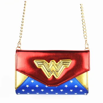 

Hot Sell Messenger Bags Wonder Woman Female Hand Bag PU Shoulder Bags