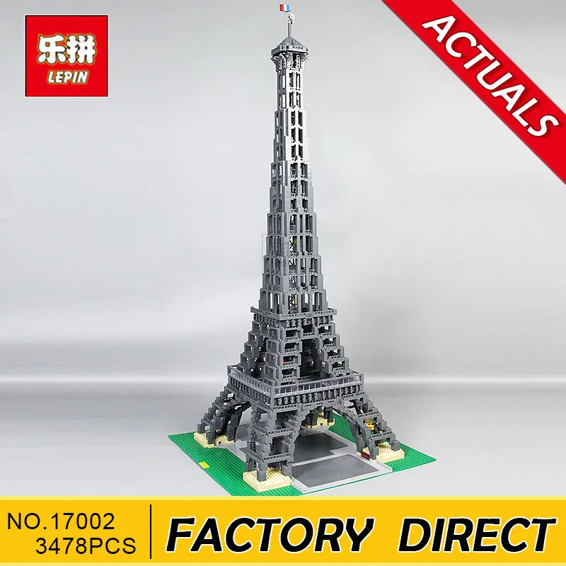 

Lepin 17002 3478pcs The Eiffel Tower Model Building Kits Set Brick Toys Compatible 10181 Christmas Gift