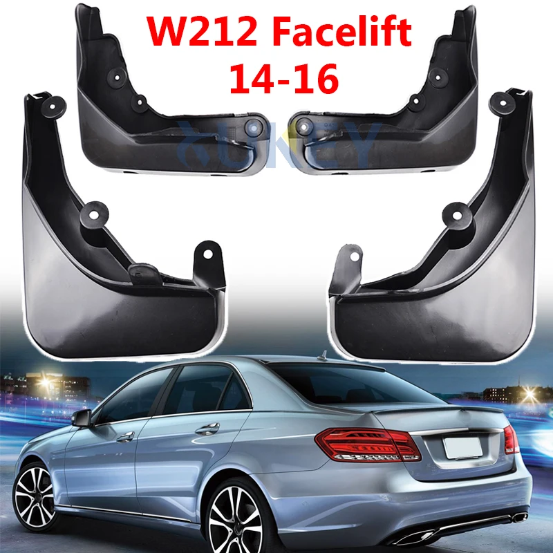 

Set Molded Mud Flaps Fit For Benz E Class E-Class W212 2014 2015 2016 Mudflaps Splash Guards Front Rear Mudguards Accessories