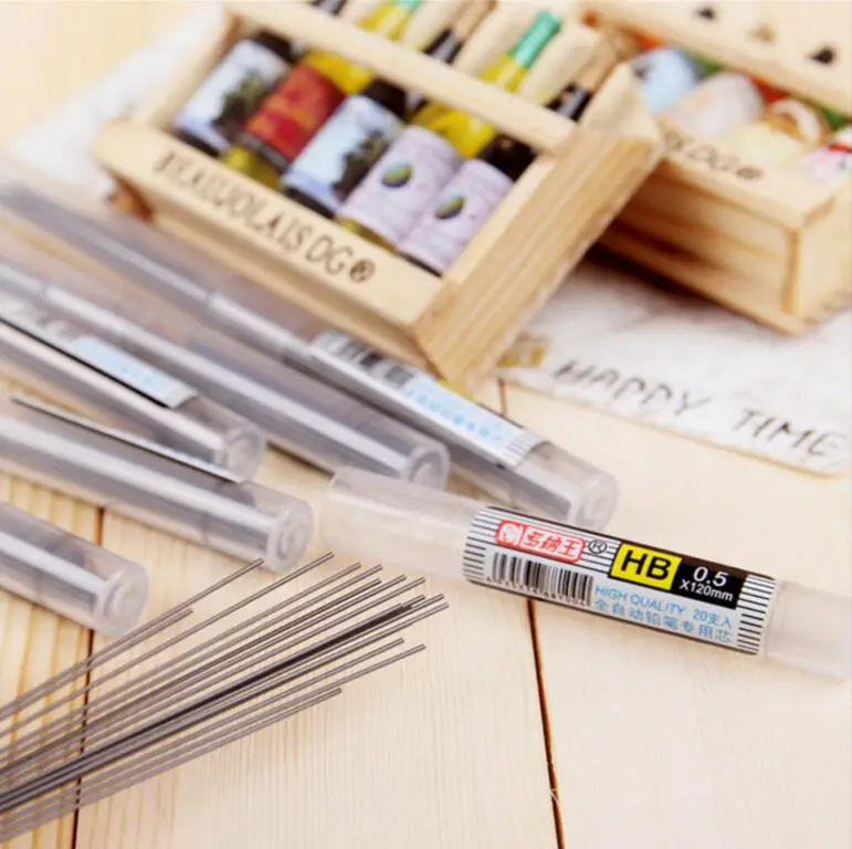 0.5 mm 0.7mm New Style High quality 2B HB Lead a Refill Tube Pencil