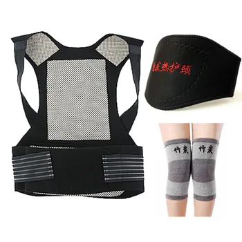 

Tourmaline self-heating magnetic therapy belt waist support kneepad Shoulders sweater vest waistcoat warm back pain Health Care