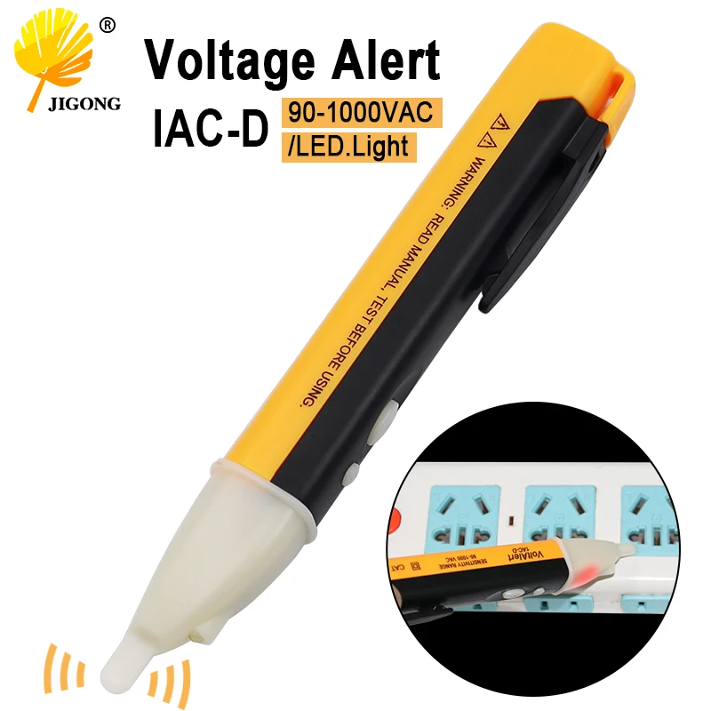 

Electric indicator 90-1000V Socket Wall AC Power Outlet Voltage Detector Sensor Tester Pen LED light