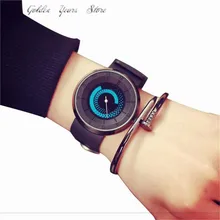 New 2017 gift clock Fashion Lovers Men Women watch Wrist Unisex Luxury Silicone Band Quartz Analog Wrist Watch 1125d20