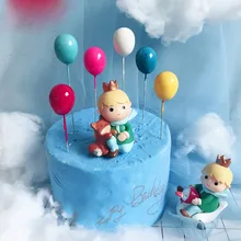 6 шт цветной пенопластовый шар, украшение торта на день рождения, кепка для торта, специальный детский день рождения/Свадебная вечеринка