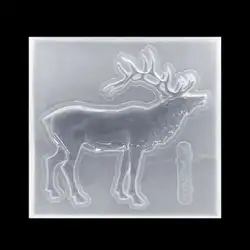 Силиконовые формовое зеркало олень животных DIY для изготовления украшений вручную ремесла украшения