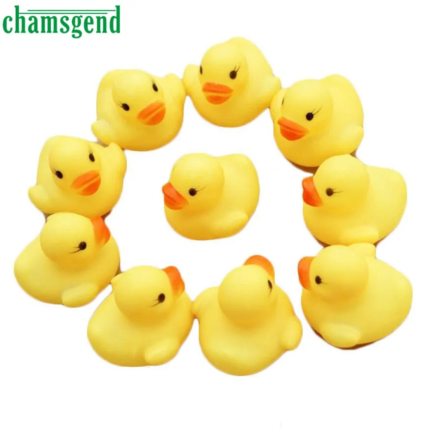 Chamsgend один десяток(12) Rubber Duck Даки Baby Shower День рождения Сувениры леверт челнока aug10