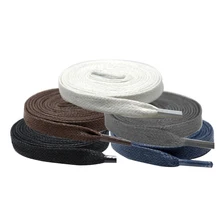 100 пар шнурков, 90 см, премиум-класса, плоские Вощеные шнурки, хлопковая обувь, шнурки, Ширина шнурка