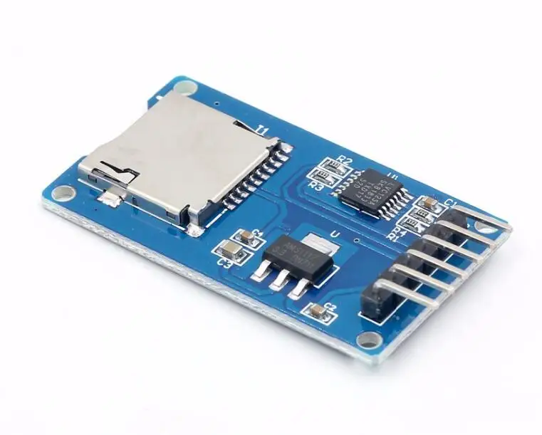 1 шт./лот модуль считывания карт Micro SD mini TF интерфейсы SPI с чипом преобразователя