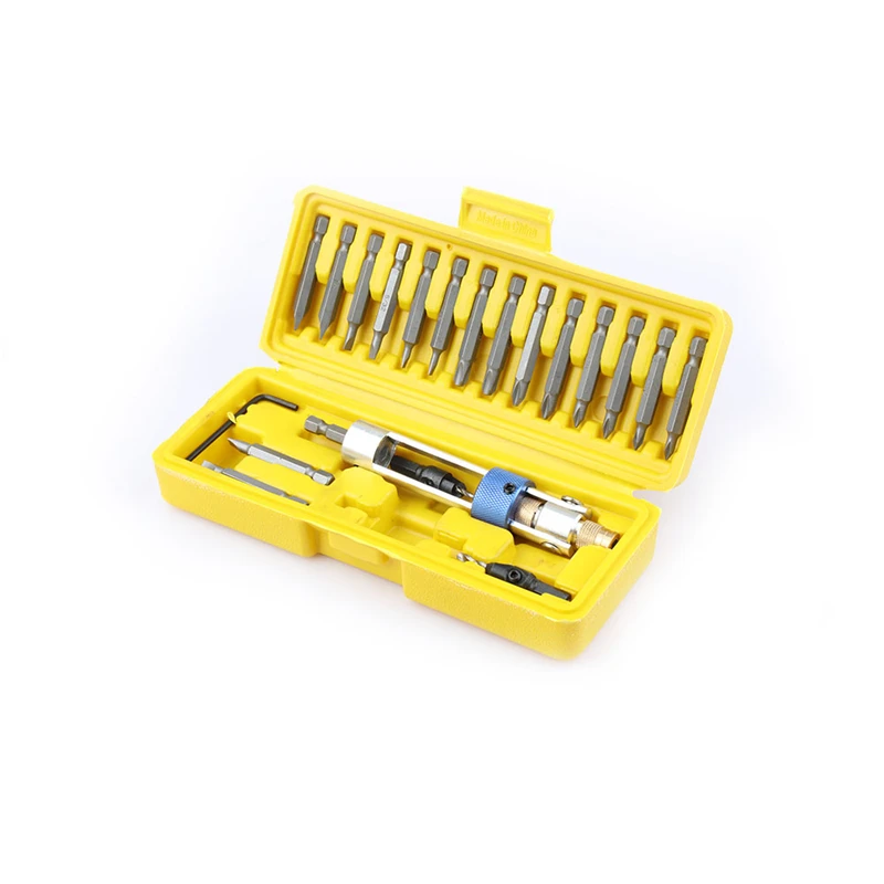 

20Pcs Half Time Drill Driver Multi Screwdriver Sets Updated Version 16 Different Kinds Head with Countersink Bits Allen Wrench