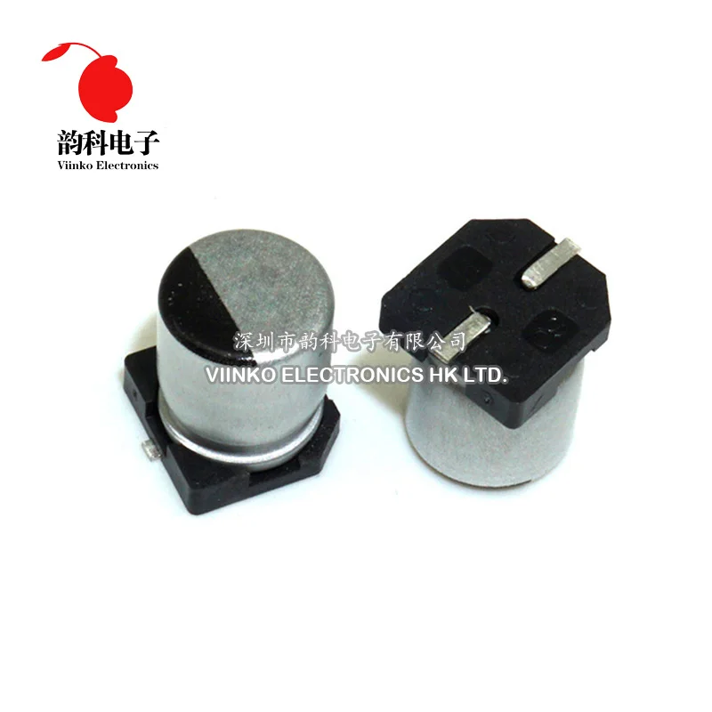 

10pcs 100UF 50V 8mm*10.2mm SMD Aluminum electrolytic capacitor