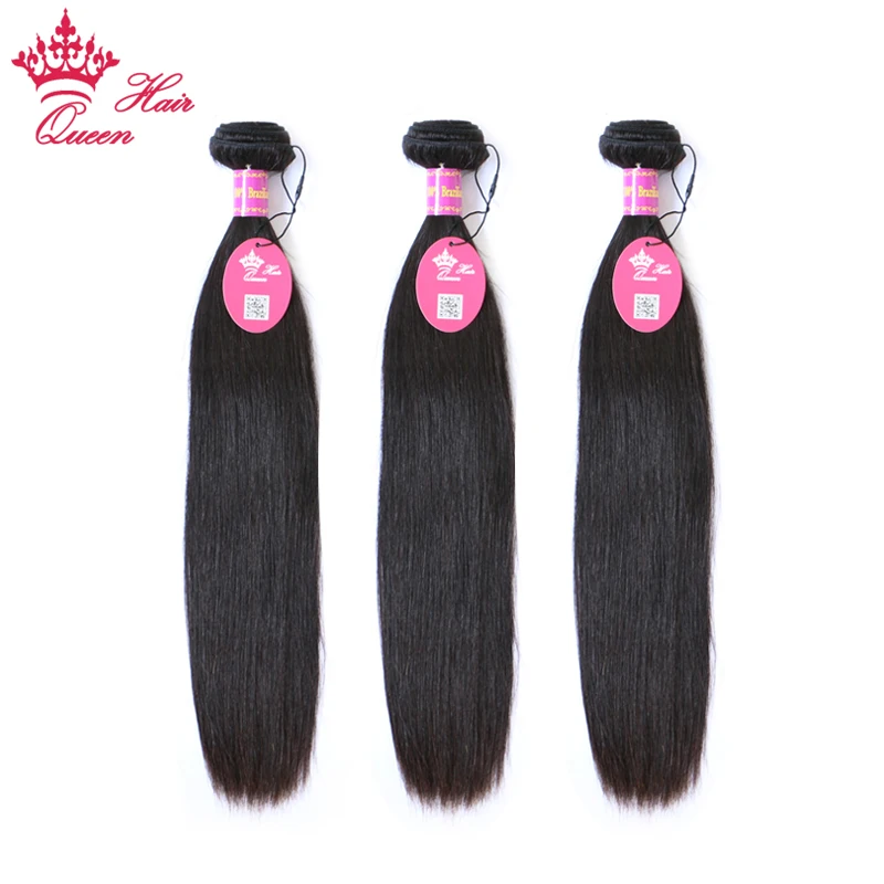 Queen Hair Products Brazilian Virgin Hair Straight Human -2907