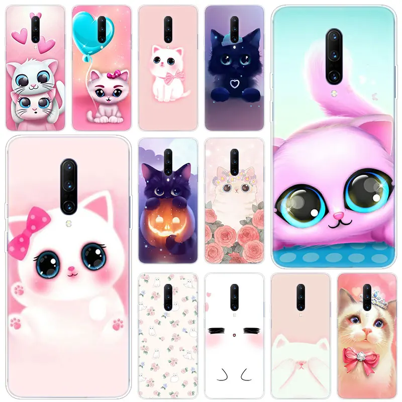 Hot Cartoon Cute Cats Soft Silicone Fashion Transparent Case For font b OnePlus b font font