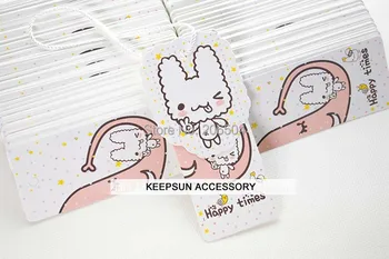 

In stock high quality Kids hang tags/ children clothing/bag label free design custom printed logo kraft hang tag swing tag dpt15