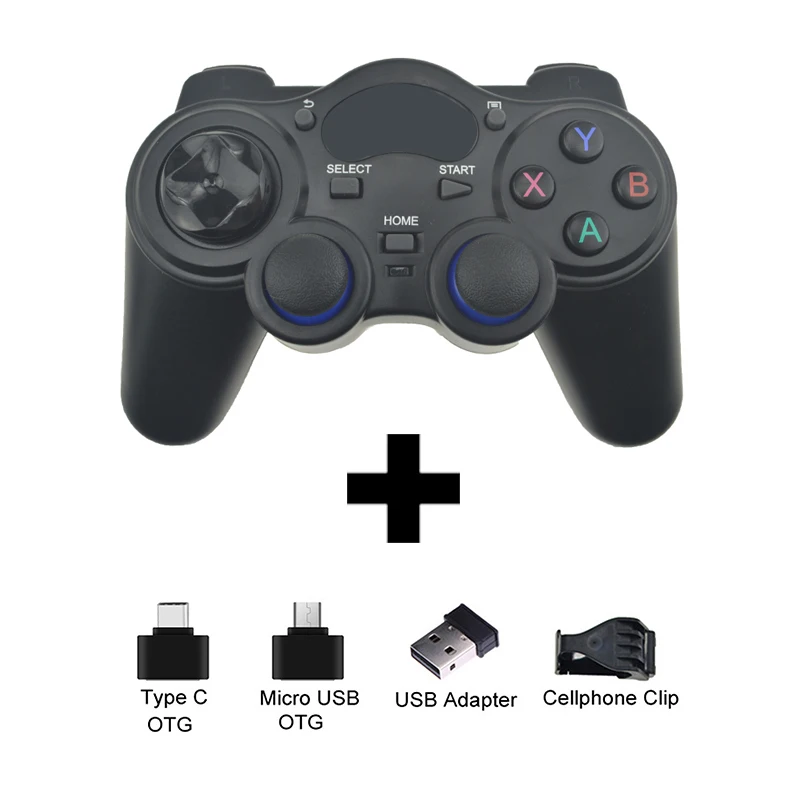 

2.4 G Wireless Gamepad Black Android Controller Universal Joystick For Android Smart Phone For PC Tablet For PS3 Console