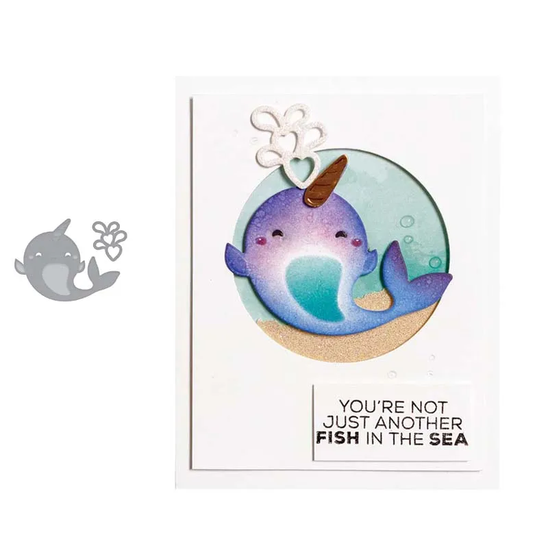 

Little dolphin Metal cutting dies cut die card Scrapbook paper craft knife mould blade punch stencils